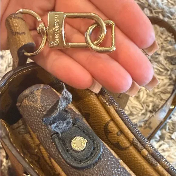 LV Brown Designer Monogram Crossbody Bag - Picture 12 of 13